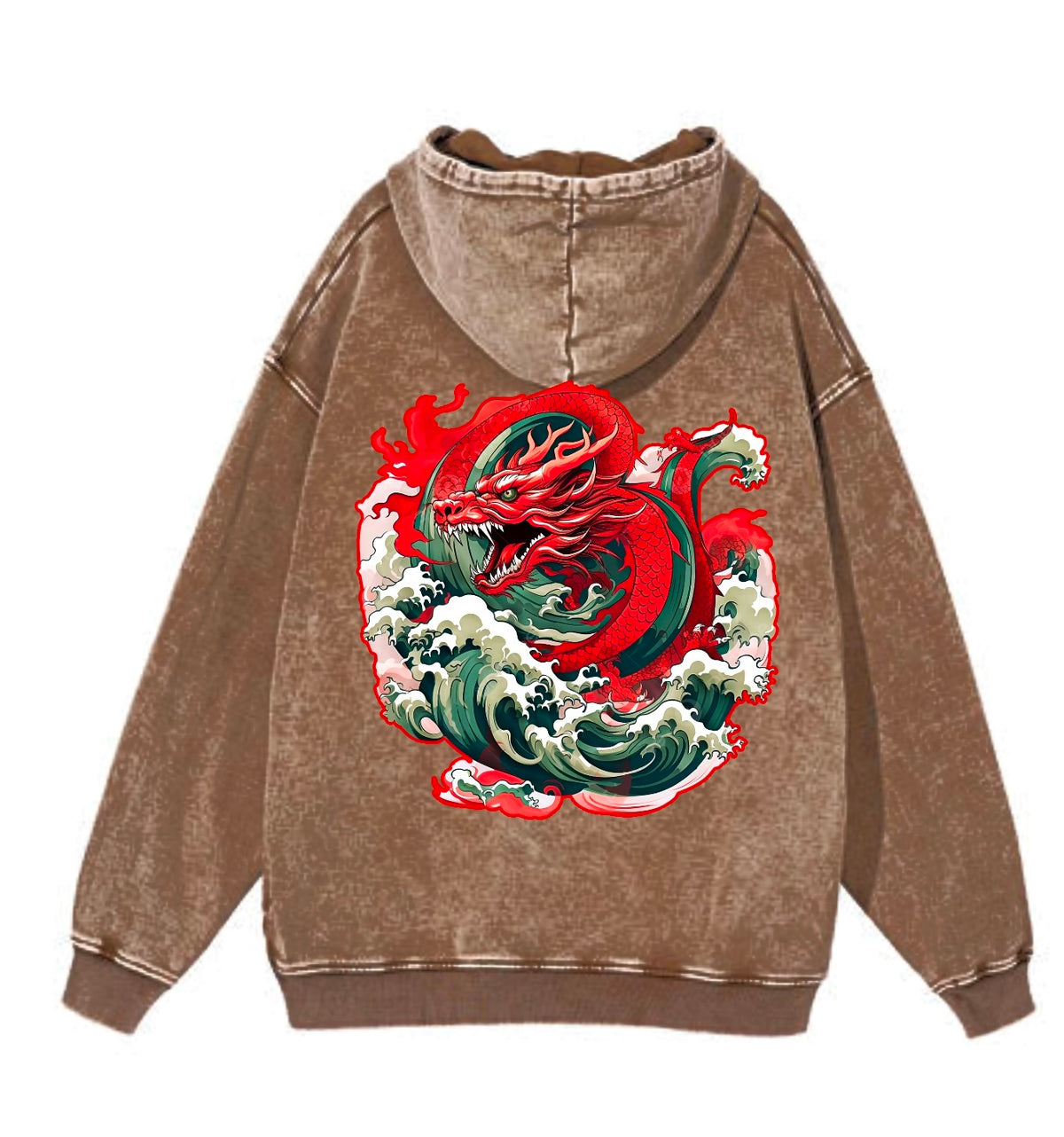 Year Of The Dragon Hoodie Cocoa