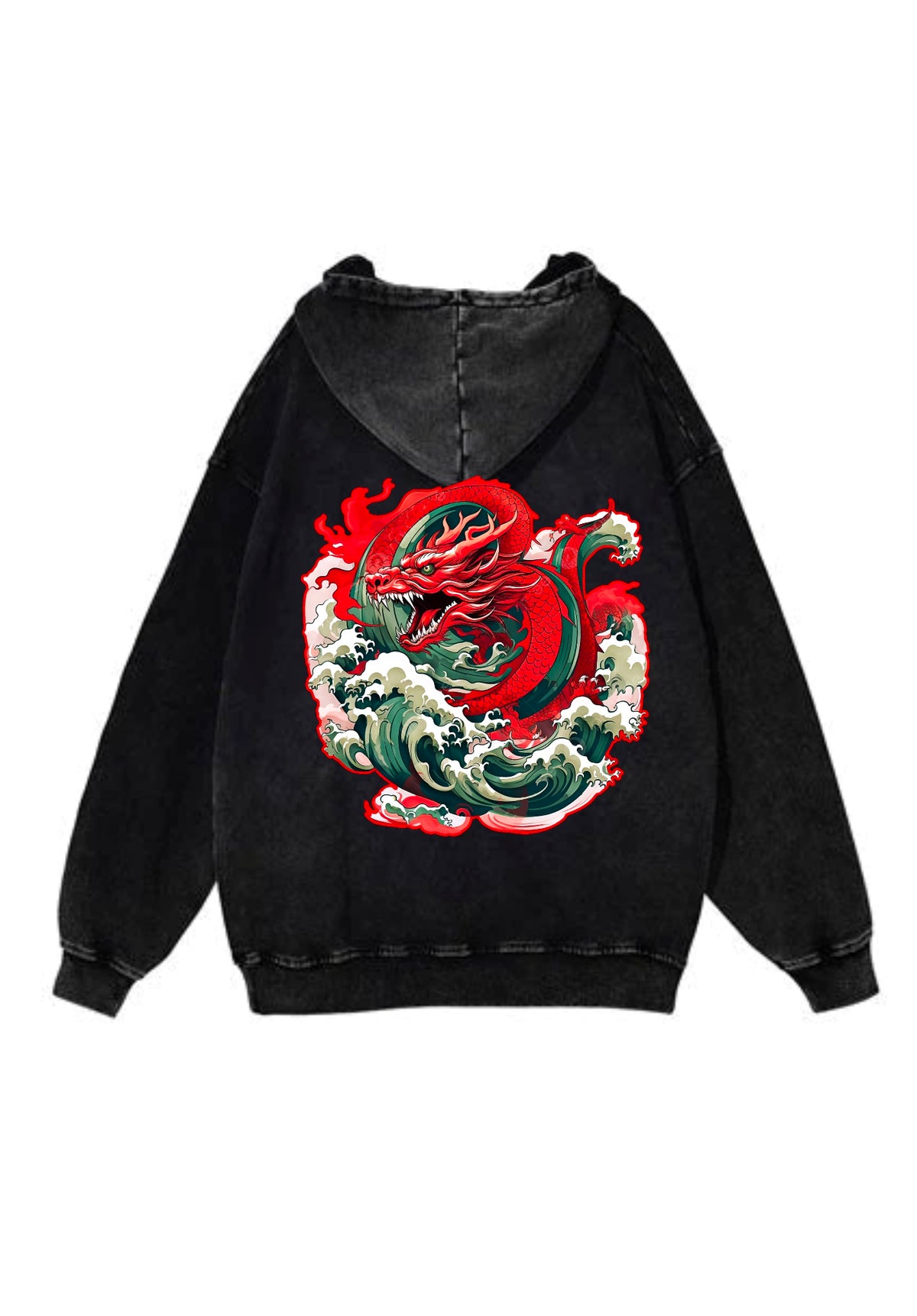 Year Of The Dragon Hoodie Carbon Black