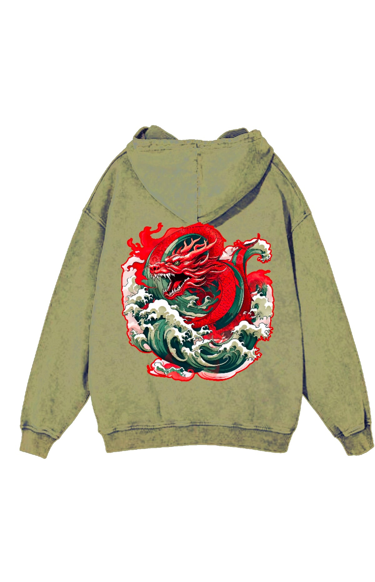 Year Of The Dragon Hoodie Matcha