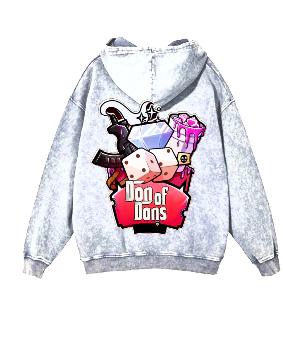 Juice Junkies Hoodie Ice Grey