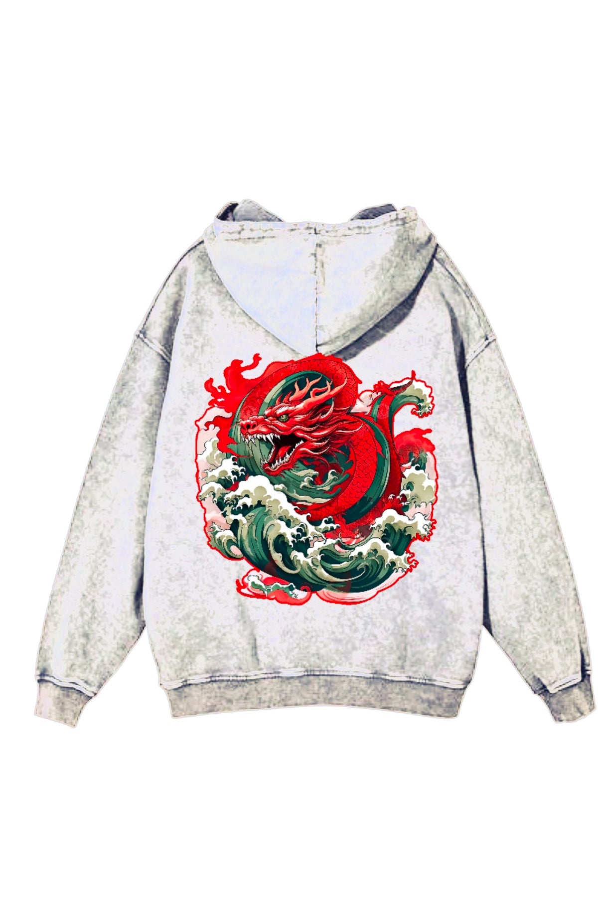 Year Of The Dragon Hoodie Ice Grey